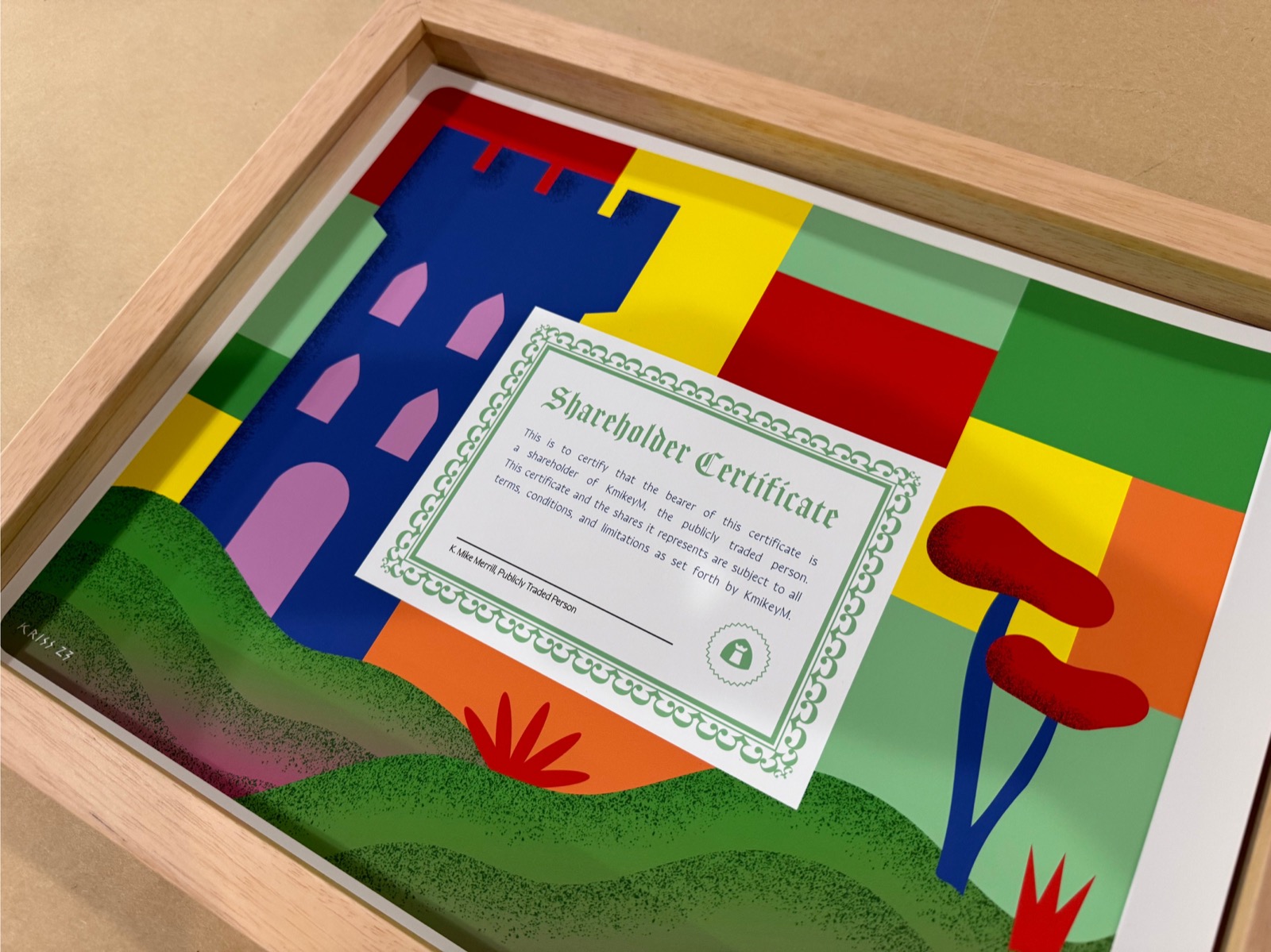 Shareholder Certificate Print