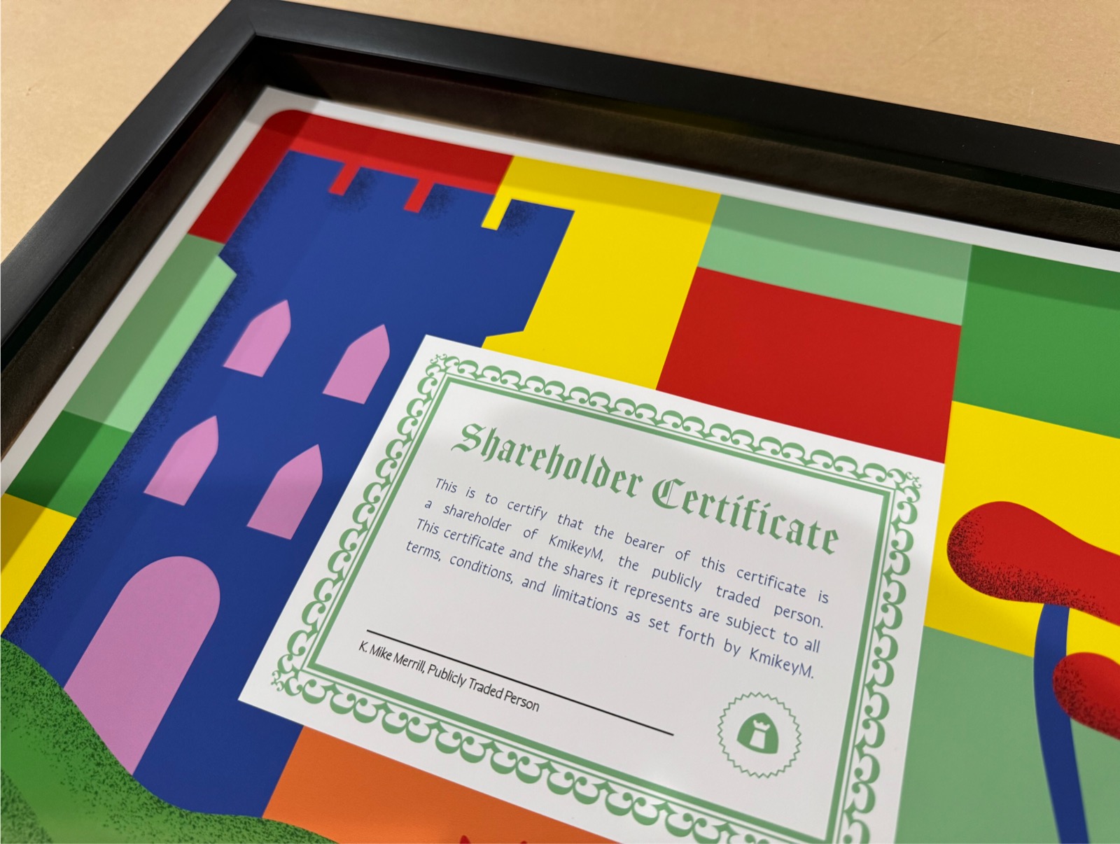 Shareholder Certificate Print